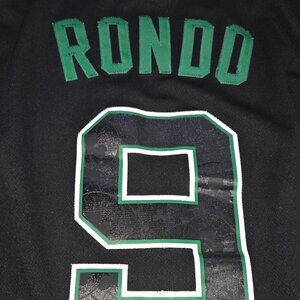 Boston Celtics Rajon Rondo #9 Adidas NBA Swingman Jersey Men’s Medium Black